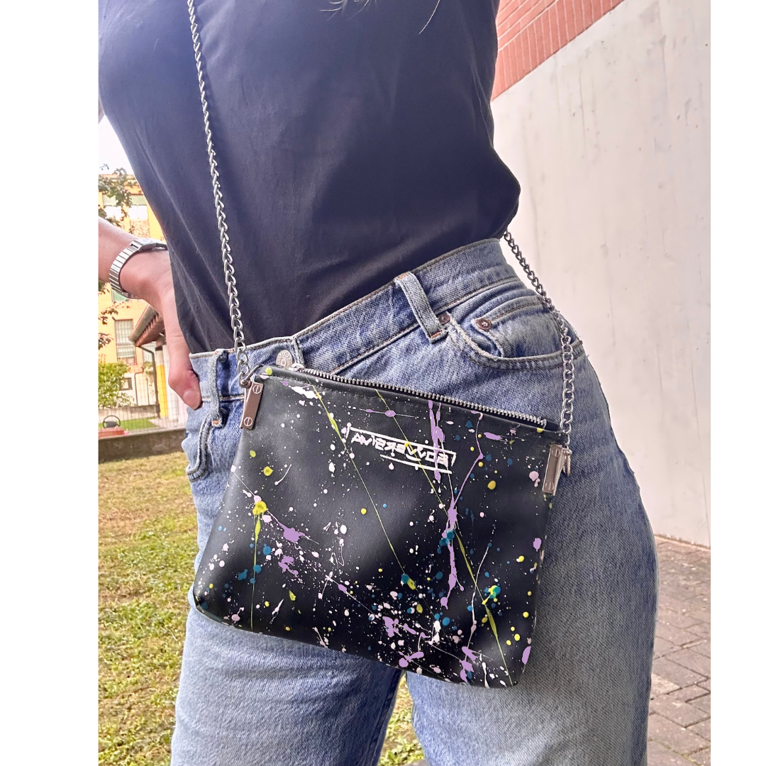 DRIPPING LAVENDER Crossbody Bag