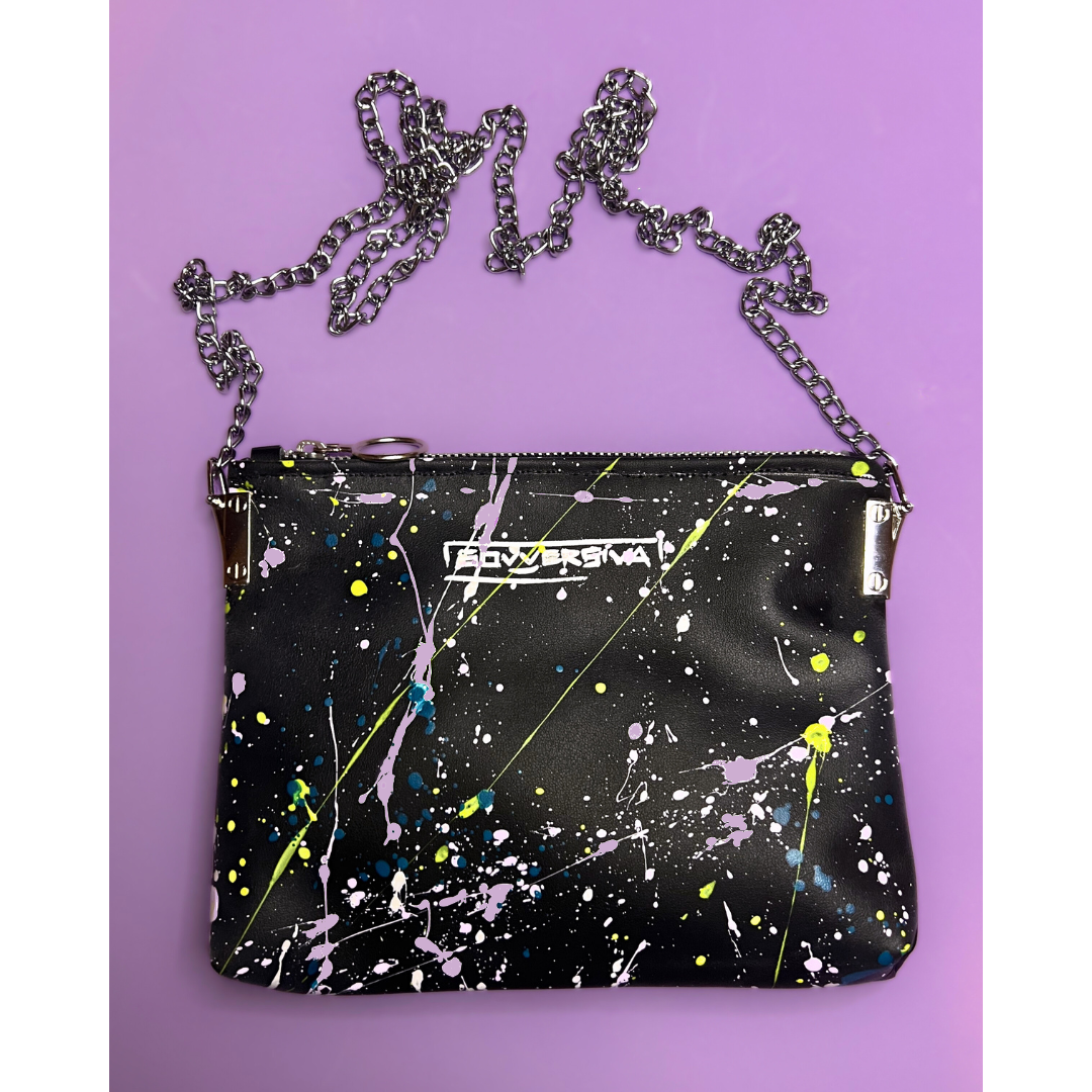 DRIPPING LAVENDER Crossbody Bag