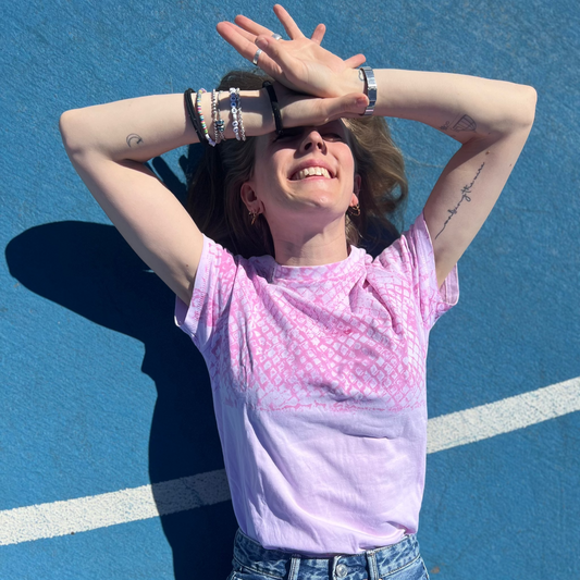 kaleido-t-shirt-pink-mosaic-style